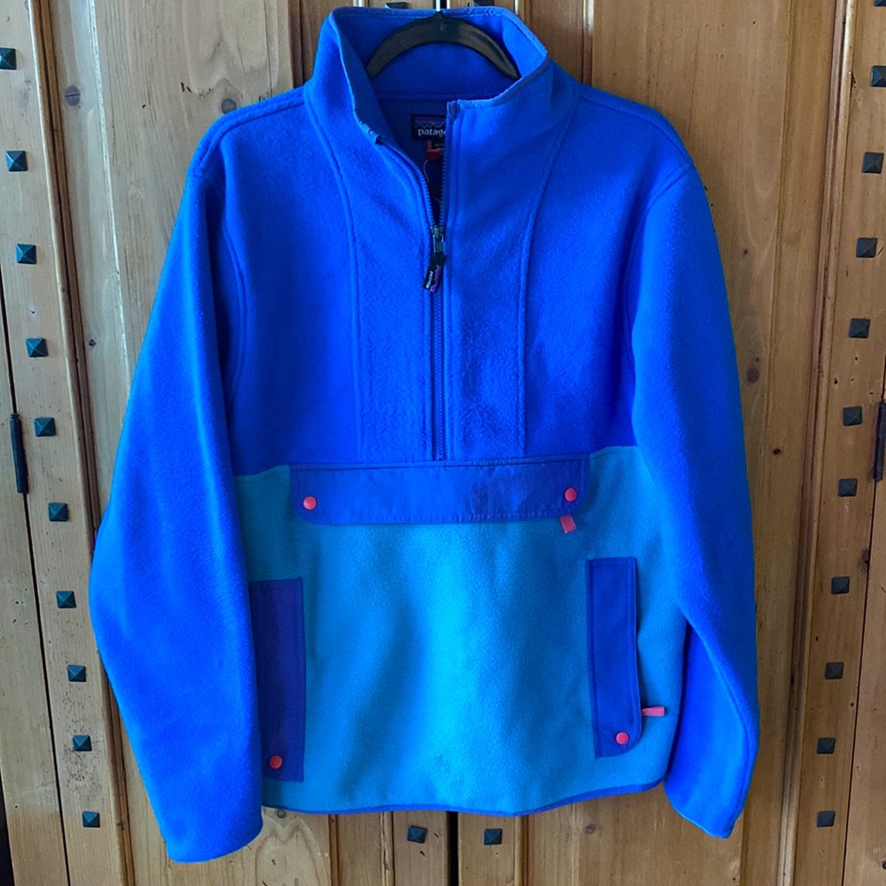 BRAND NEW UNISEX PATAGONIA SYNCHILLA ANORAK BLUE//PURPLE